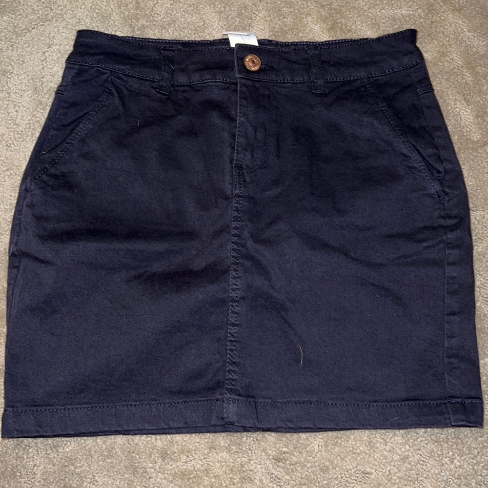 H&M navy blue skirt